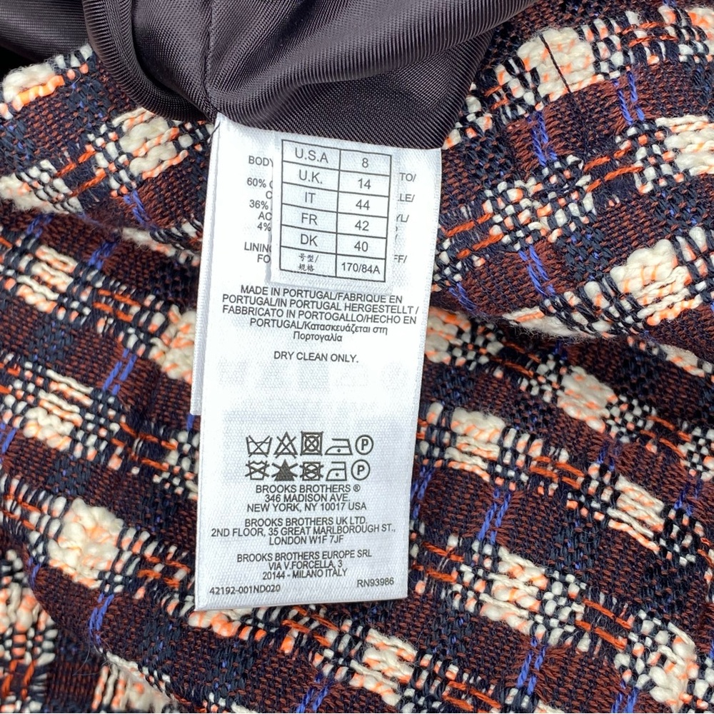 Brooks Brothers Tweed Dress Sleeveless Sz 8 - Picture 10 of 11